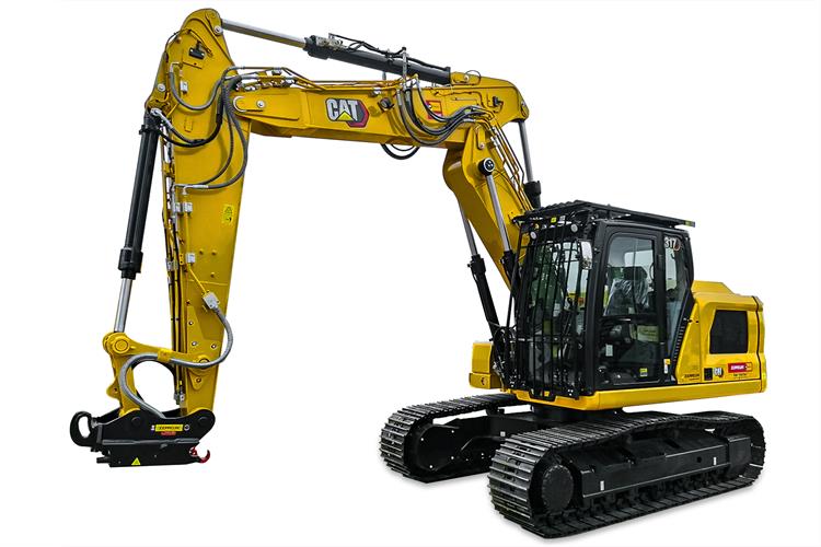 Kettenbagger CAT 317 NG mit Verstellausleger (18,5 t)