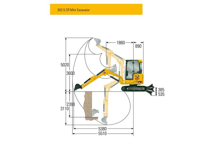 Minibagger CAT 303.5 NG (3,7t)