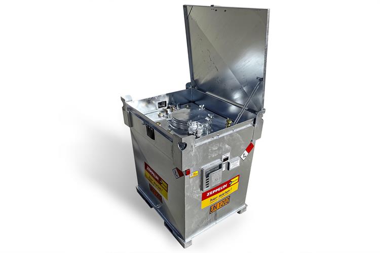 Sicherheitsöltank 1000 l, MobiCube, doppelwandig, im Freien nutzbar