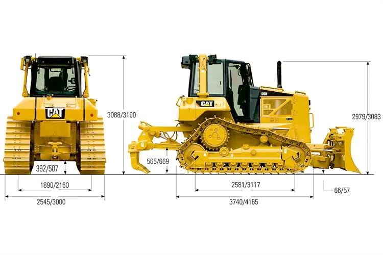 Planierraupe CAT D6N (17,5 t)