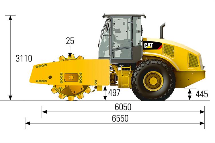 Walzenzug CAT CP 68 B (14,7 t Stampffuß)