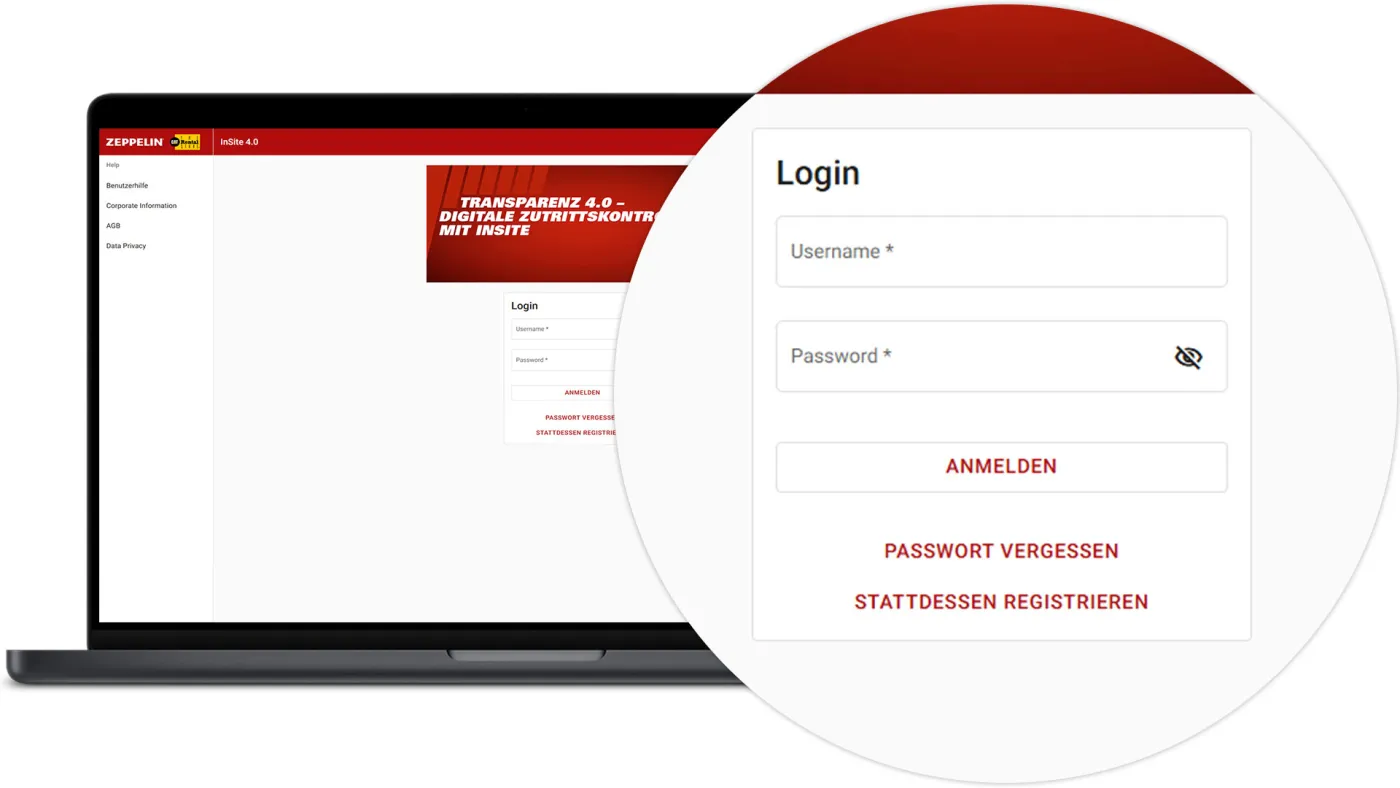 InSite Registration - Login