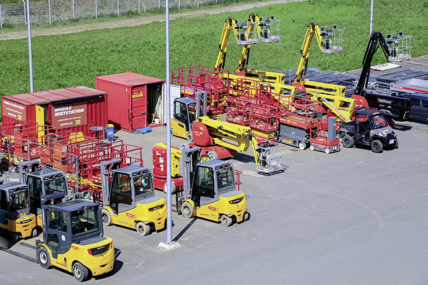 ZRD-Personenarbeitsbühne-Batteriezellfabrik-Salzgitter-mobile-Mietstation