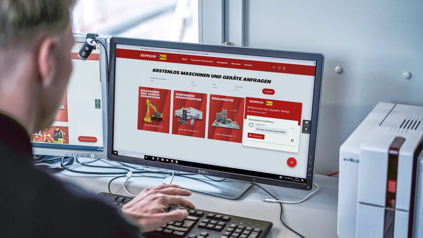 Digitale Assistenten bei Zeppelin Rental